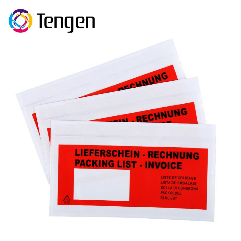 Custom Mailing Bag Packing List Envelope Bag with Self-adhesive Enclosed Envelopes