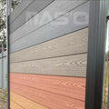 Easy Installation Bicolor Composite Wood Privacy Garden Wpc Fence Factory Better Than Pvc Fence