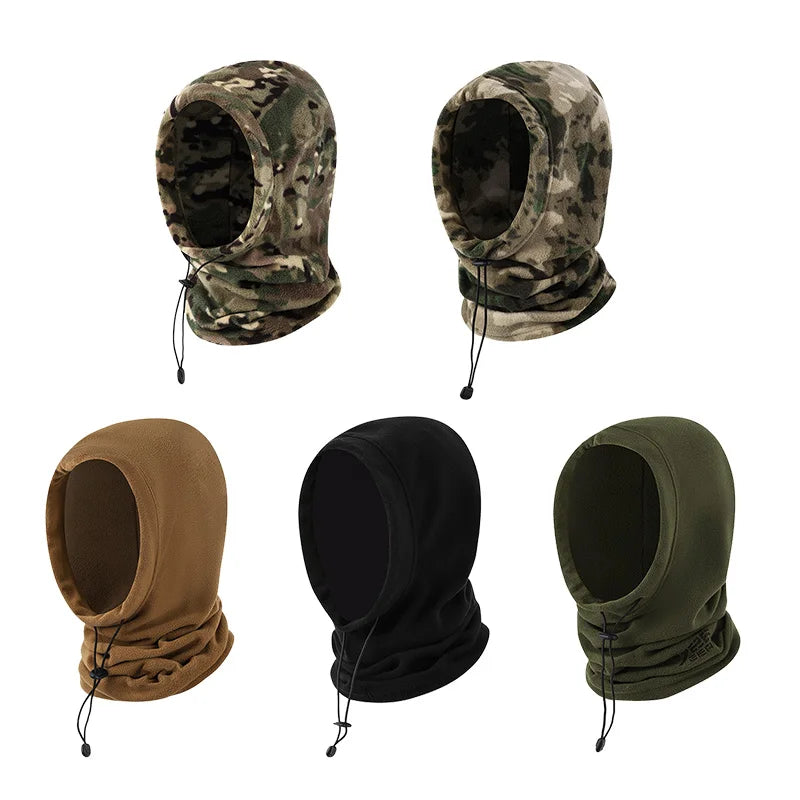 Polar Fleece Tactical Balaclava Hood Winter Windproof Warm Face Mask Ski Mask for Hunting Hiking Cycling Outdoor Sports