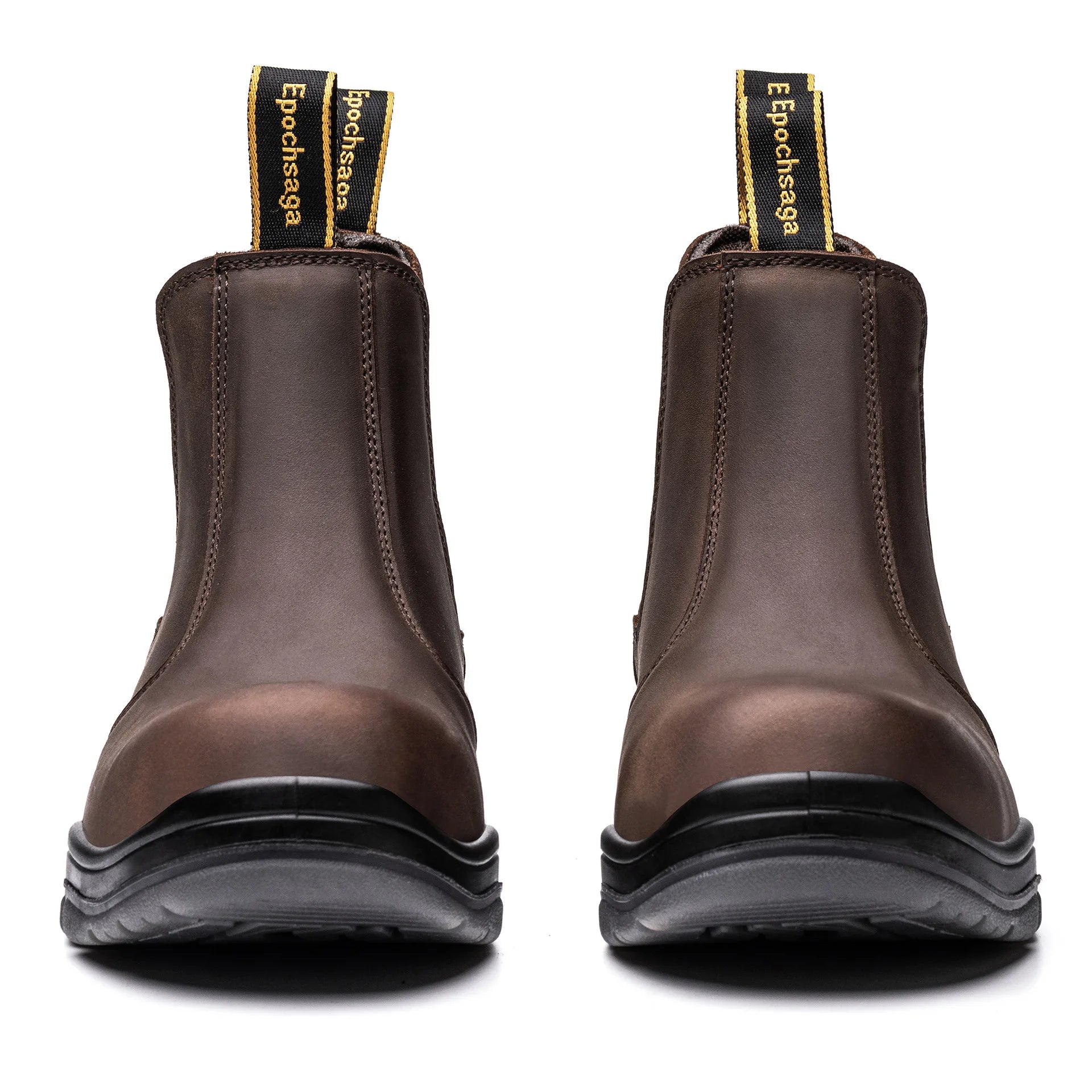Hot Selling High Quality Leather Men Oil Water Resistant Anti Slip Safety Boots Steel Toe Work Shoes for Winter Autumn Summer