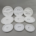 No PFAS Free Biodegradable Compostable Disposable Plates 6 7 8 9 10 Inch Sugarcane Bagasse Plate Dishes for Food