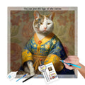 R-DP005  Cat Diamond Art Paintings Hand Charting Design Full Round Drills DIY 5D Diamond Painting Kit