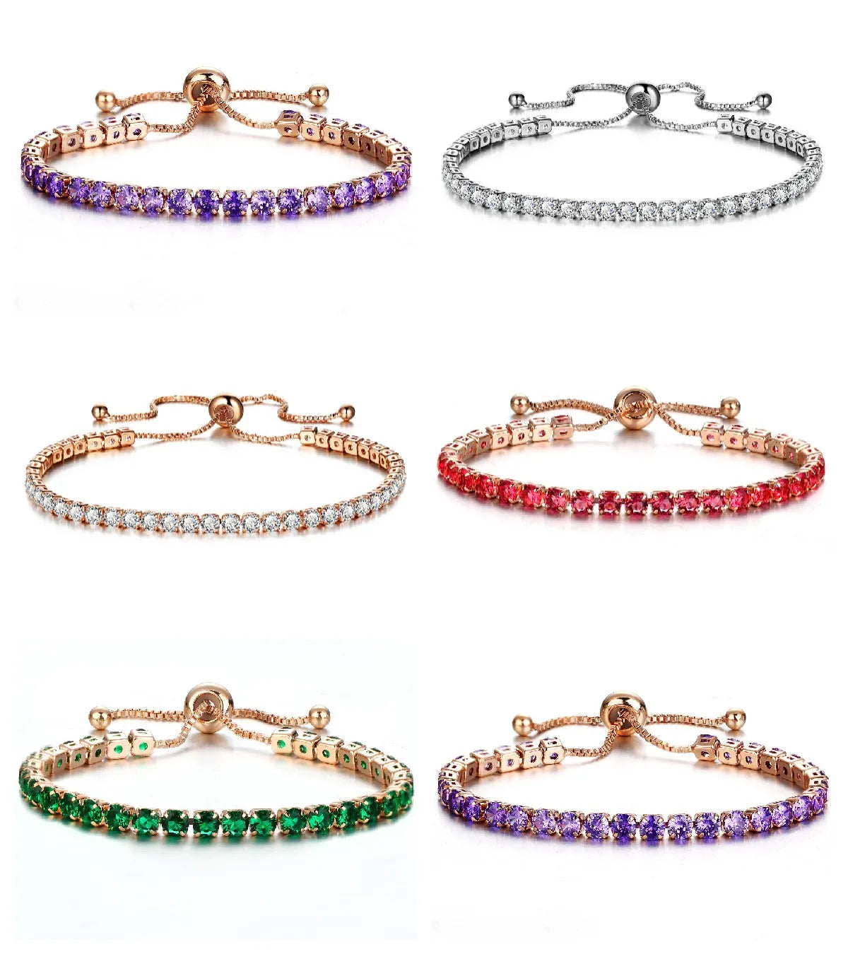Zircon Pull-out Bracelet Stylish Simple Bracelet Female Adjustable Fashion Jewelry Bracelets for Women