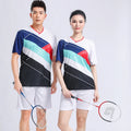 Custom Logo Team Number Bouncy Comfort Badminton Tennis Suit Teenager Adult Training Match Badminton Uniform T Shirt