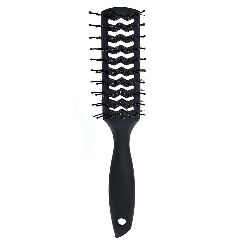 Barbershop Professional Men'S Vintage Oil Head Black Hairdressing Wide Tooth Hair Comb