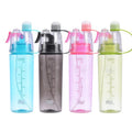600ml 400ml Spray Mist Bottle Leak Proof Sport Cooling Water Bottle with Spray Mist Plastic Drink Bottles