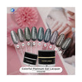 OEM Label Color Gel Soak Off Shiny Platinum Nail Gel Quality Gloss Colorful Platinum Gel Lacquer 89 Colors Custom