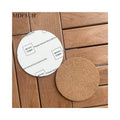 MDFSUB Non-slip 4mm Thick Round Shape Sublimation Blank Mdf coaster 100x100mm Circle Sublimation Mdf coaster With Cork Back