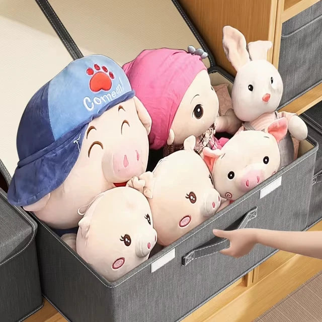 Customized Big Toy Box for Girls Toy Organizers Storage Box for Bedroom Playroom Nursery Foldable Toy Storage Boxes With Lids