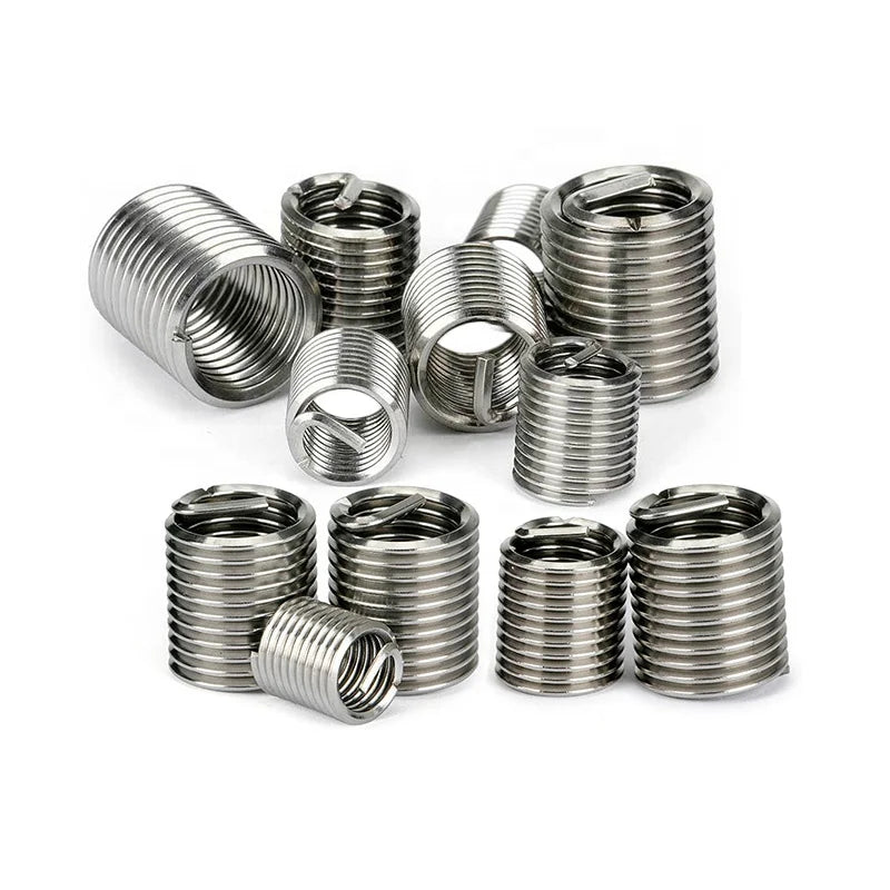 High Strength Steel Thread Inserts Thread Repair Sheet Metal Threaded Inserts Fiberglass Chemical Industry Smooth Without Burrs