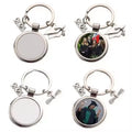 Home Decoration 2025 Graduation Sublimation Blanks Metal Round Keychain