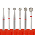 Professional High Quality Diamond Burrs Cuticle Clean Custom Logo Box Rotary Burr Nail Drill Bits Set for Russian Manicure