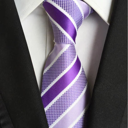 Wholesale Fashion Neck Ties for Men Casual Grid  Necktie Set Gift