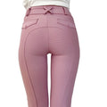 Factory Direct Sale Kid Equestrian Breeches Cute Full Seat Silicone Stretchy Children Horse Riding Breeches Girls Performance