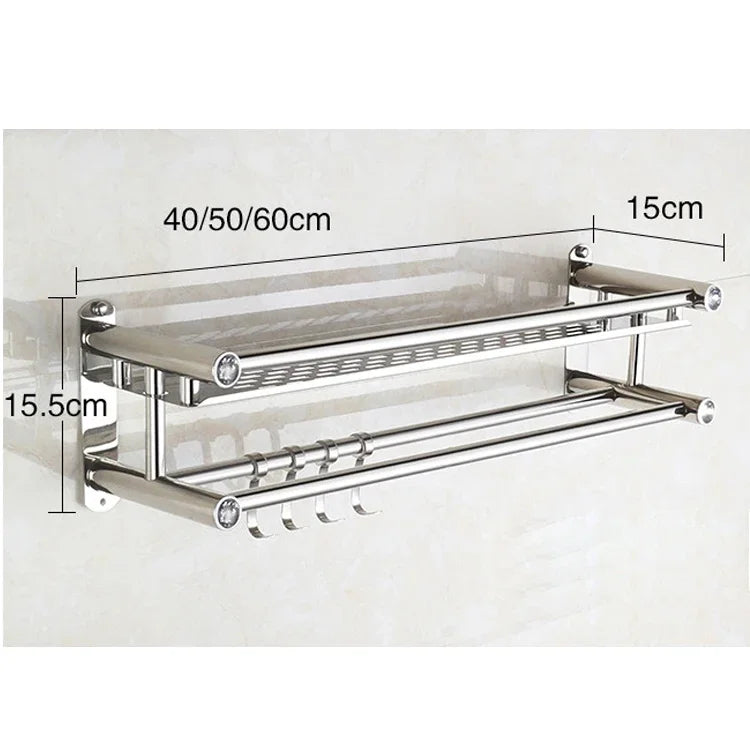 Adhesive Bathroom Shelf Organizer Stainless Bathroom Shelves Bathroom Storage Shelf