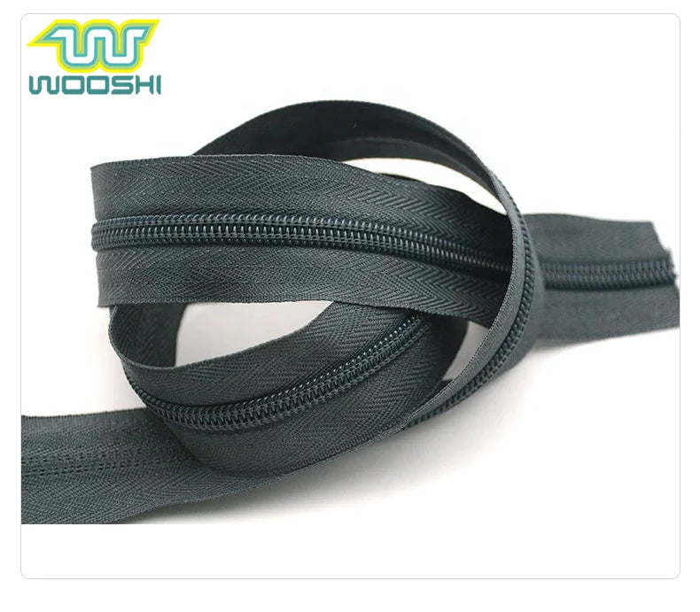 Nylon Zipper Long Chain Eco-Friendly Custom OEM/ODM 7# for Jackets Bags Shoes Clothes Boots Open End Man