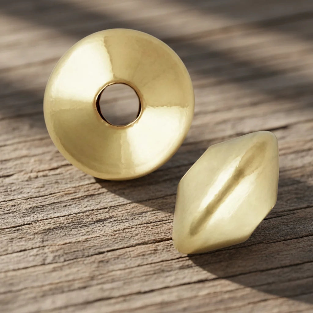 GP US Saucer Bead Loose Spacer Beads 14k Gold Filled for Permanent Jewelry Chains Making Wholesale Manufacturer