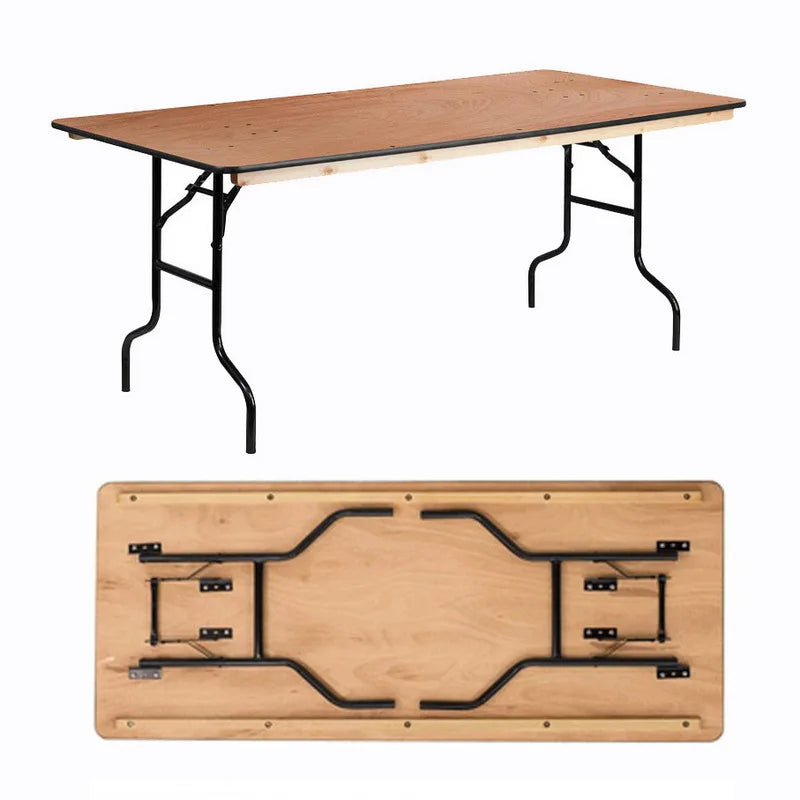 Wholesales Cheap Price Wood Rectangle Folding Table