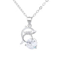 Factory Price Glamour Ocean 925 Sterling Silver Sweetheart Jewelry Necklace