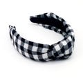 New Arrivals Plaid Multi Colors Boho Wholesale Designer Baroque Hairband Plaid Christmas Headbands
