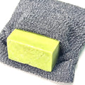 Soap Pouch NATURAFFINITE Exfoliating Sponge Soap Pocket for Bath or Shower Black