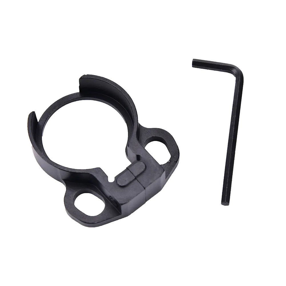 Double-Hole Strap Buckle with Fixed Swivel Adapter for Hunting Sling Accessories