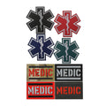 Star of Life Rescue Snake Medic Morale Armband Badges Infrared IR Identification Patches With Hook and Loop