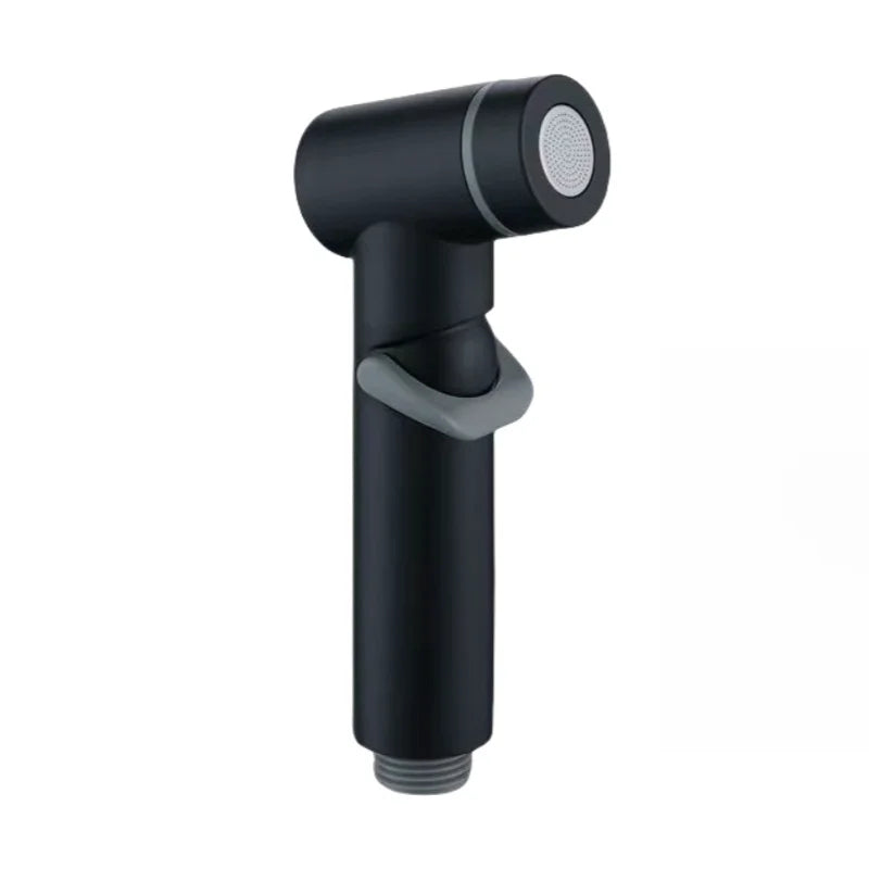 Modern Matte Black ABS Plastic Portable Handheld Bidet Toilet Sprayer Muslim Shower Sprayer Pressurized Flush Self-cleaning