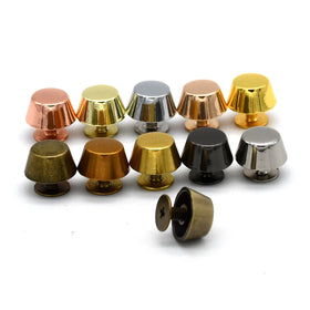 Alloy Bucket Shape Screw Back Rivets Studs Bag Bottom Foot Nail Decorative Button for Garment Leather Craft Bag Belt Wallet