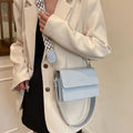 Customizable 2025 Spring Patent Leather Crossbody Bag Designer Wide Strap Small Square Underarm Purse for Women
