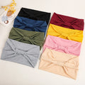 Solid Color Elastic Sport Women Headbands Pure Color Wide Yoga Hair Hoop Fashion Sweat-Absorbing Hair Band