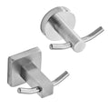 Heavy Duty Chrome Bath Towel Hook Double Prong Wall Robe Hook Coat Hanger for Bathroom 304 Stainless Steel Shining Clothes Hook