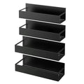 Black Magnetic Beverage Storage Rack Organizer for Kitchen Fridge Oven Organizers Eco-Friendly Multifunction Metal Space