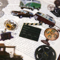 40 Pieces Per Pack Pet Stickers American Antique Collection Retro Handbooks DIY Materials Decorative Stickers 4 Styles Included