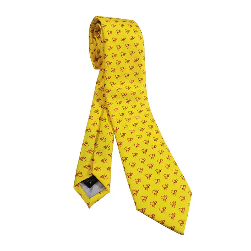 Custom Pattern Bowtie Necktie Fashion Polyester Bow Tie Silk Ties for Men