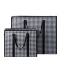 2023 Hot Selling Custom Logo Non-Woven Fabric Laminated Zipper Closure Reusable Dot Pattern Shopping Bags Customized Designs for