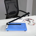 Heavy Duty Blue A4 Guillotine Office Paper Trimmer Manual Cutter Suitable for Cardboard Photos and Handmade Products