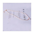 Jewelry 3-4mm 14 k Gold Filled  Natural Real Rice Freshwater Pearl Pendant Necklace
