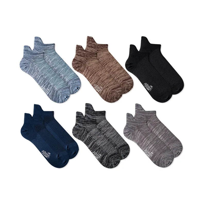 High-end Quality New Arrive Men's 168N Cotton Knitted Breathable Summer Casual Sports Ankle Socks Outdoor Running Short Socks