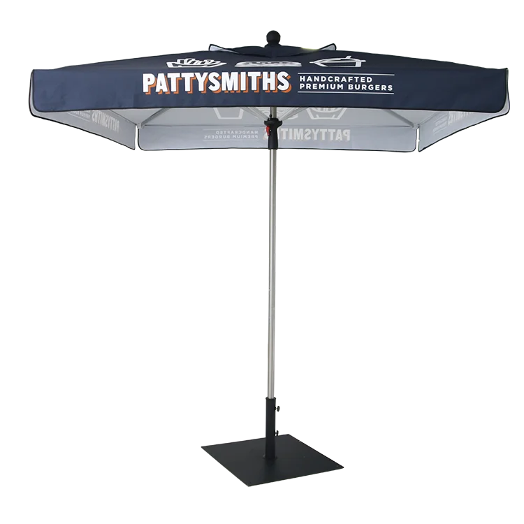 Square Portable Outdoor 4 Panels Square Aluminum Advertising Commercial Patio Umbrellas Outdoor for Garden and Event