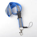 Wholesale Custom Own Logo Reflective Lanyard Luminescent Glitter Polyester Neck Strap with Silk Screen Printing