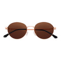 Wholesale Trendy Designer Rose Gold Metal Frame Sunglasses for Men