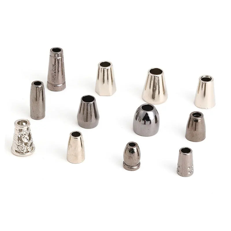 Good Quality Custom Cord Stopper Rope End Metal Bell Lock Cord End Swimwear Cord Ends for Garment Accessories