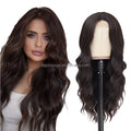 Hot Selling Deep Wave U Part Lace Wig Closure Synthetic Water Body Wave Wig for Daily Wear for Women
