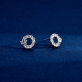 Wholesale Earrings Jewelry Rhodium Plated Cubic Zirconia Crown Stud Earring 925 Sterling Silver Fine Jewelry Earrings