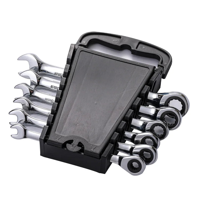 6pcs/set Ratcheting Wrench Set