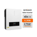 GCSOAR China Wholesale 6200W Hybrid Solar Inverter Single Phase 6.2KW Pure Sine Wave 98% Efficiency Solar Panel Power Solar