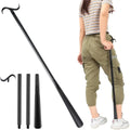 Long Handled Shoe Horn Plastic Shoehorn for Men Women and Kids Seniors Adjustable Extended Reach Assist Aid Helper for Socks