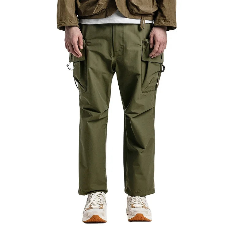 Custom Ristop Nylon Waterproof Straight Leg Cargo Work Pants for Men