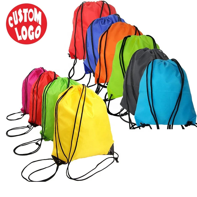 Promotion Custom Printed Polyester/Nylon Drawstring Bag Recyclable Eco-Friendly